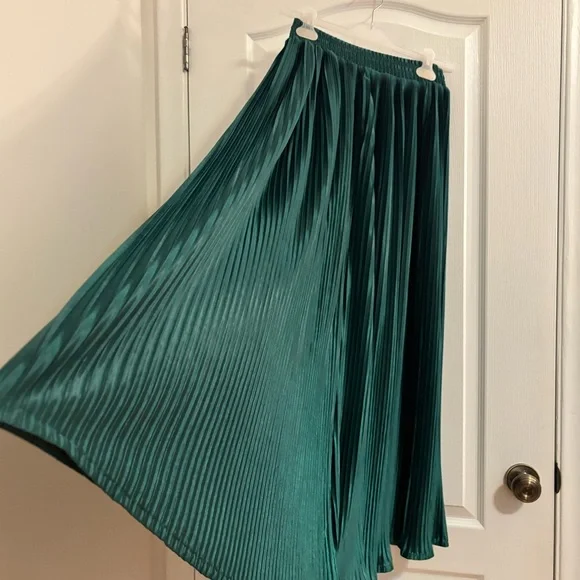 American Apparel Green Accordion Pleat Skirt - XS/S - Picture 3 of 10